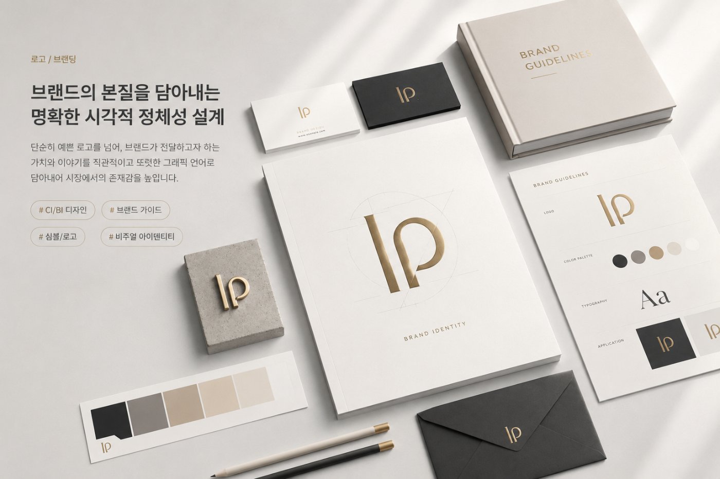 로고 / 브랜딩 — 브랜드의 본질을 담아내는 명확한 시각적 정체성 설계